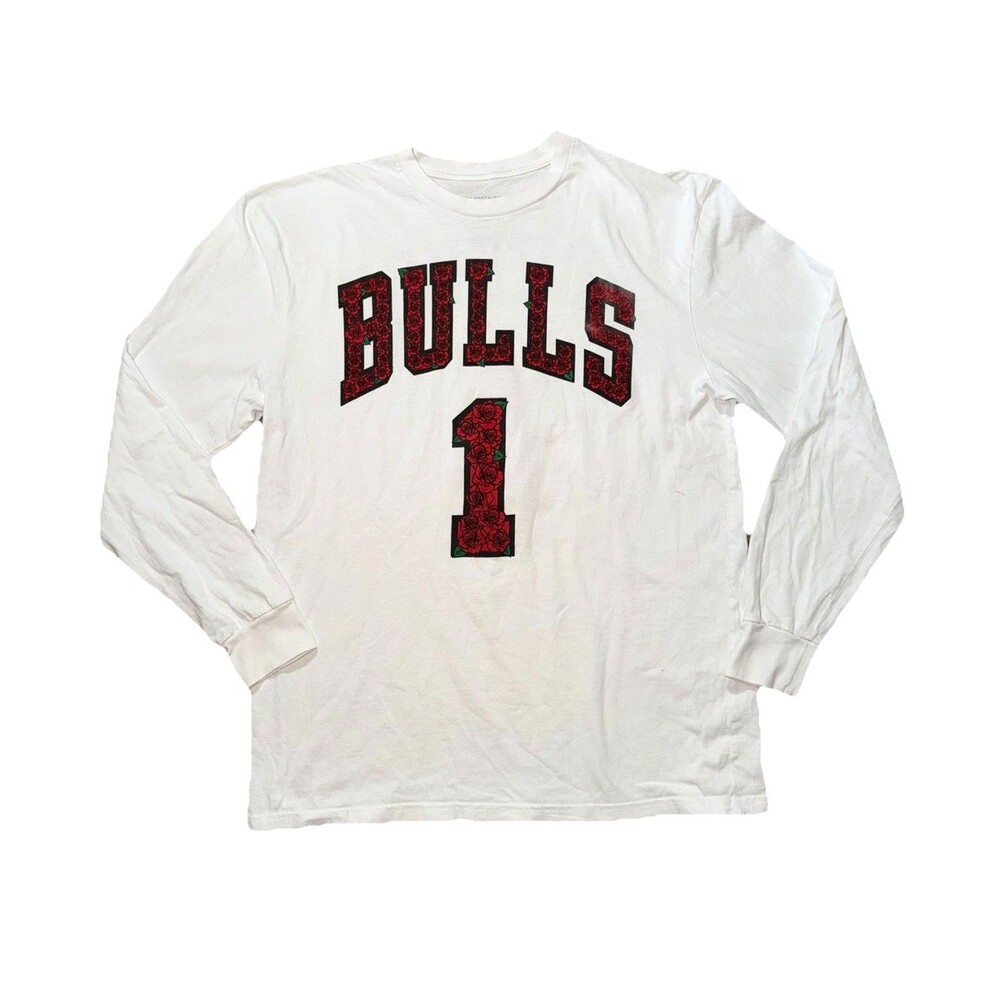 Chicago Bulls Mitchell & Ness Derrick Rose Forever 1 Long Sleeve T-Shirt